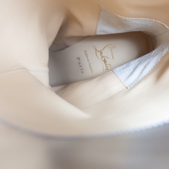 Christian Louboutin Astrilarge Strass Crystal Stiletto Red Bottom Boots 39.5 EU - Picture 5 of 8